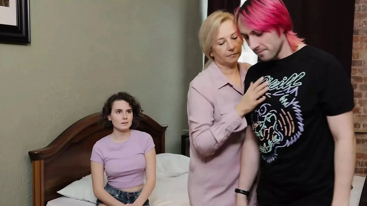Stepmom Seduces Her Shy Teen Daughter Into Her First Lesbian Sex Experience