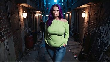 BBW Gangbanged in Dark Alley – AI Interactive Video